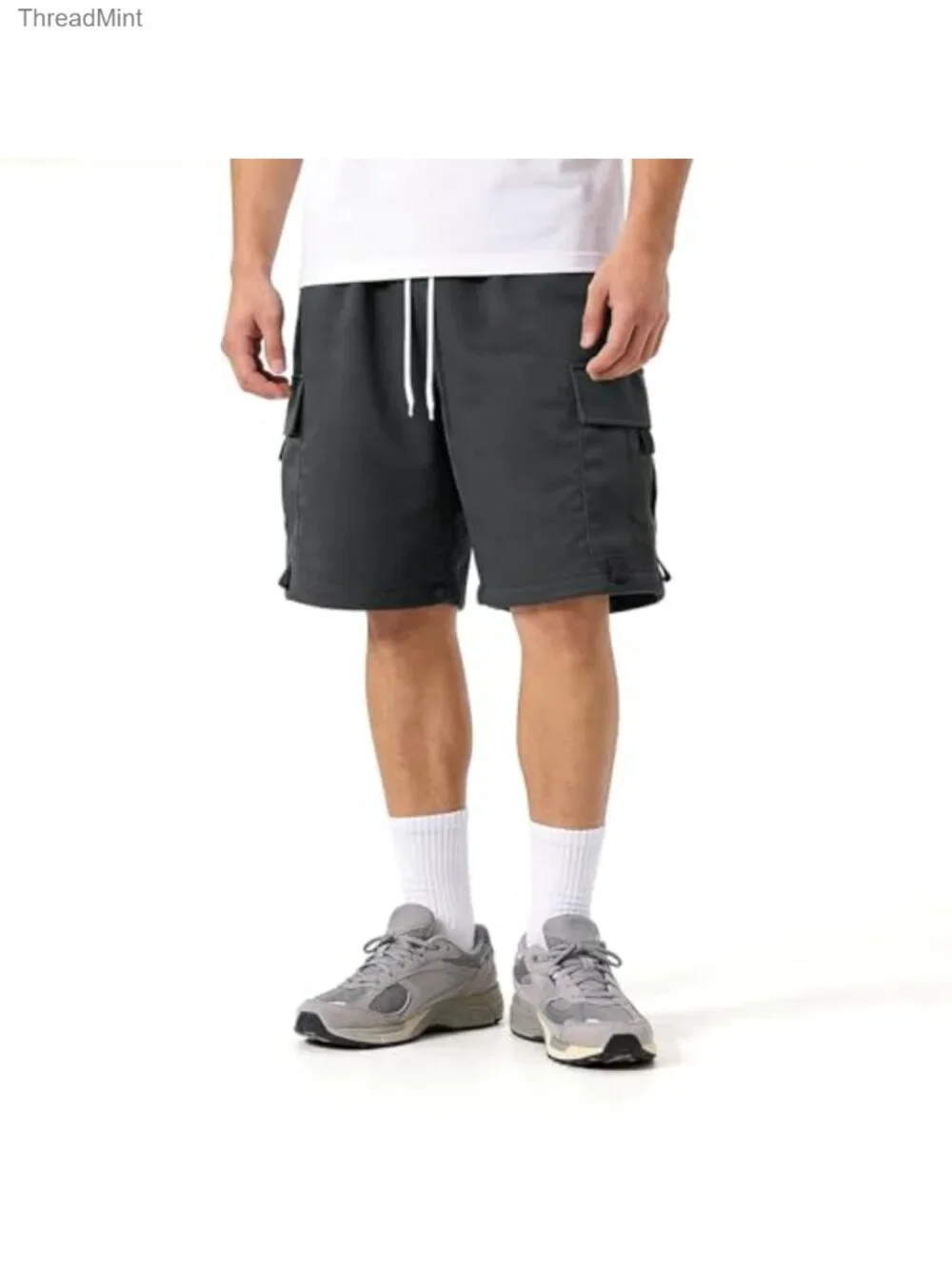 3 Pack Men's Cargo Shorts with Multiple Pockets Drawstring Waist